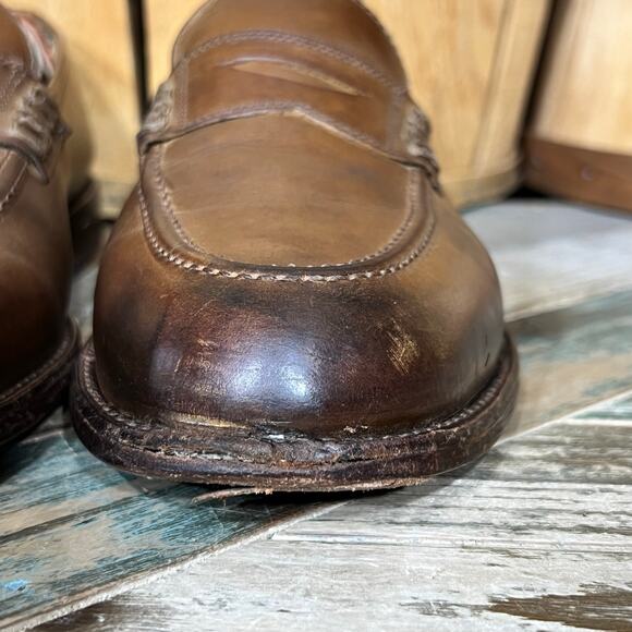 The Frye Company James 80195 Brown Leather Slip-On Penny Loafers Mens Size 11 main image 2